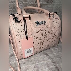 Juicy Couture Light Pink Studded Satchel
